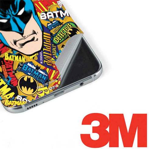 DC Comics Batman Mask Vintage Pattern Galaxy S8 Plus Skin