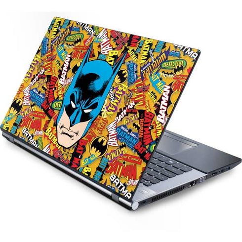 DC Comics Batman Mask Vintage Pattern Generic Laptop Skin