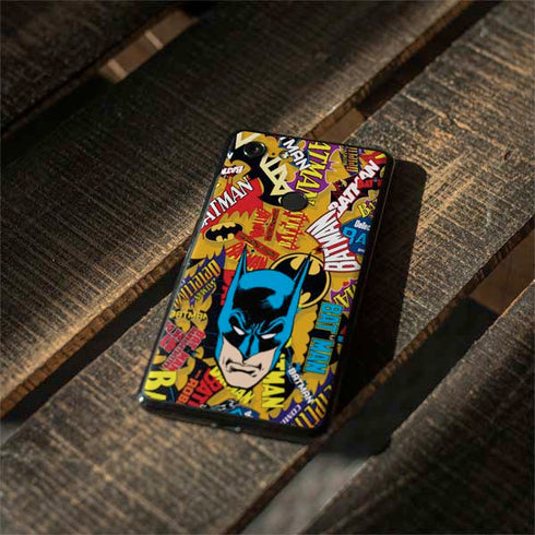 DC Comics Batman Mask Vintage Pattern Google Pixel 3 XL Skin