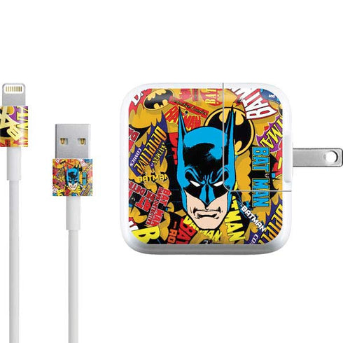 DC Comics Batman Mask Vintage Pattern iPad Charger (10W USB) Skin