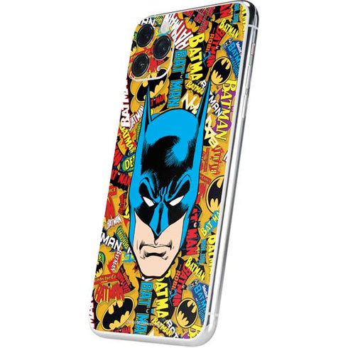 DC Comics Batman Mask Vintage Pattern iPhone 11 Pro Max Skin