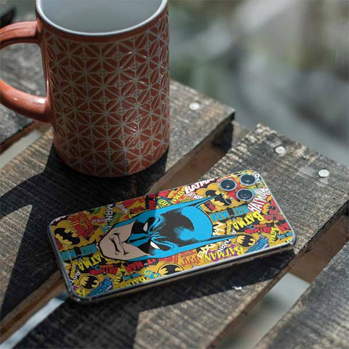 DC Comics Batman Mask Vintage Pattern iPhone 11 Pro Max Skin