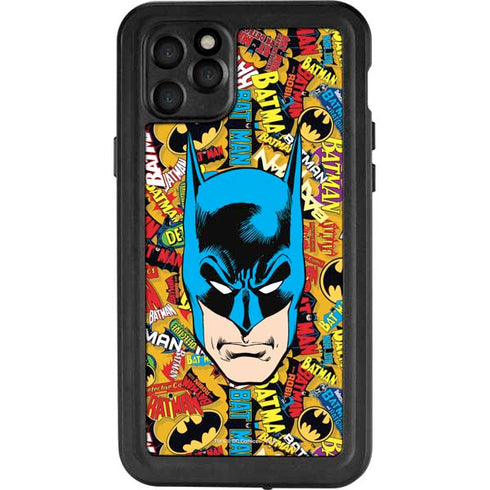 DC Comics Batman Mask Vintage Pattern iPhone 11 Pro Max Waterproof Case