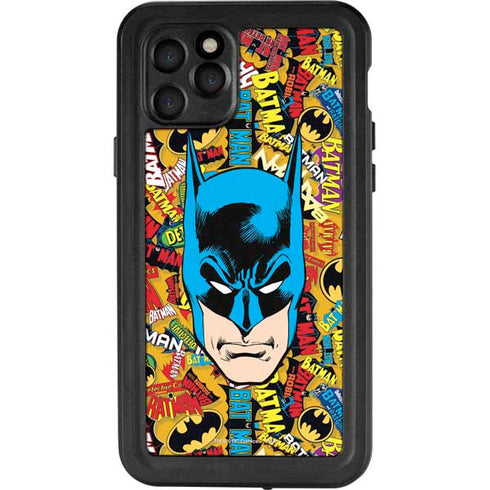 DC Comics Batman Mask Vintage Pattern iPhone 11 Pro Waterproof Case