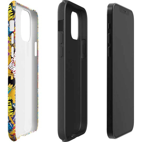 DC Comics Batman Mask Vintage Pattern iPhone 12 Impact Case