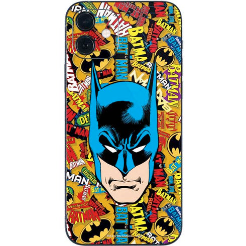DC Comics Batman Mask Vintage Pattern iPhone 12 Mini Skin