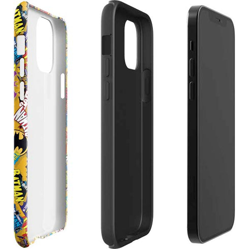 DC Comics Batman Mask Vintage Pattern iPhone 12 Pro Max Impact Case