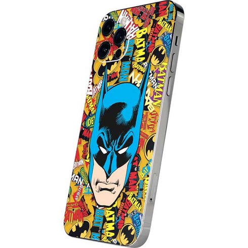 DC Comics Batman Mask Vintage Pattern iPhone 12 Pro Max Skin