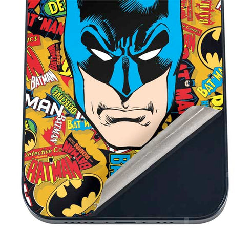 DC Comics Batman Mask Vintage Pattern iPhone 12 Skin