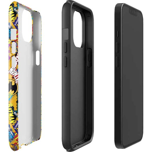 DC Comics Batman Mask Vintage Pattern iPhone 13 Impact Case