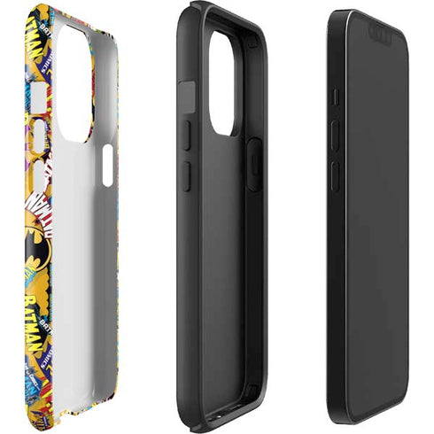 DC Comics Batman Mask Vintage Pattern iPhone 13 Pro Impact Case