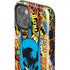 DC Comics Batman Mask Vintage Pattern iPhone 14 Plus Impact Case