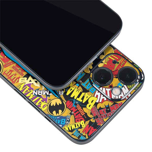 DC Comics Batman Mask Vintage Pattern iPhone 14 Plus Skin