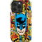 DC Comics Batman Mask Vintage Pattern iPhone 14 Pro Impact Case