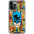 DC Comics Batman Mask Vintage Pattern iPhone 14 Pro Max Clear Case