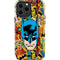 DC Comics Batman Mask Vintage Pattern iPhone 15 Pro Max Impact Case