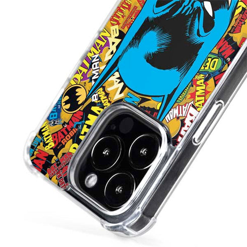 DC Comics Batman Mask Vintage Pattern iPhone 15 Pro Max MagSafe Case
