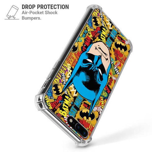 DC Comics Batman Mask Vintage Pattern iPhone 7/8 Plus Clear Case