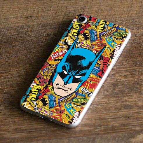 DC Comics Batman Mask Vintage Pattern iPhone 7 Skin