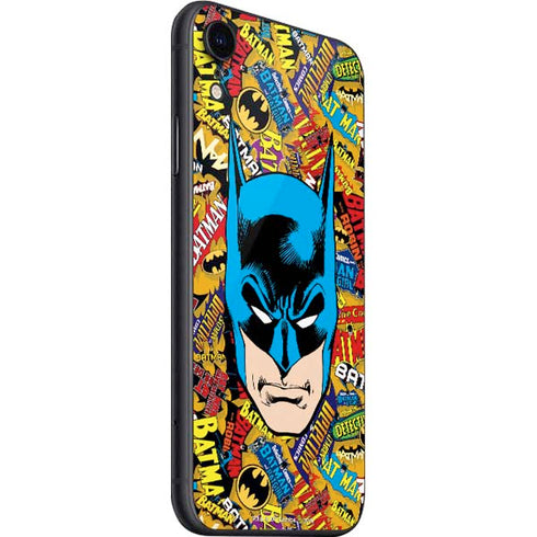 DC Comics Batman Mask Vintage Pattern iPhone SE (2nd & 3rd Gen) Skin
