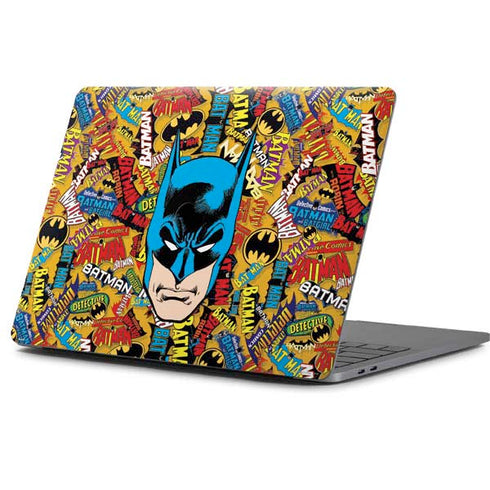 DC Comics Batman Mask Vintage Pattern Apple MacBook Pro 13-inch Skin