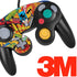 DC Comics Batman Mask Vintage Pattern Nintendo GameCube Controller Skin