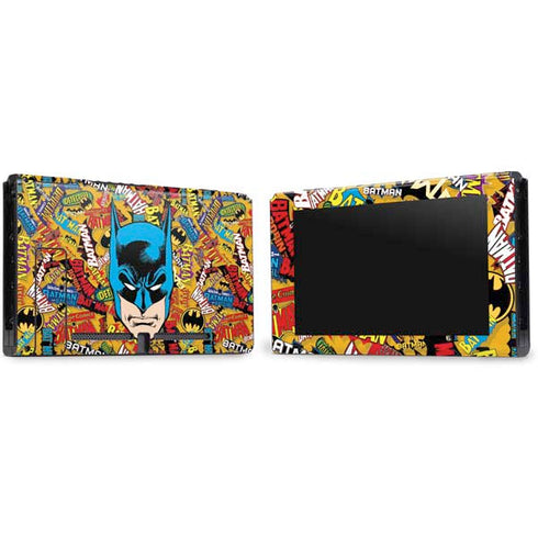 DC Comics Batman Mask Vintage Pattern Nintendo Switch Bundle Skin
