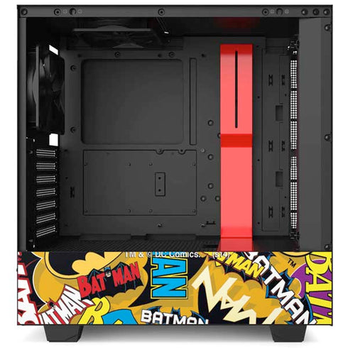 DC Comics Batman Mask Vintage Pattern NZXT H510 Compact ATX Mid-Tower Case Skin