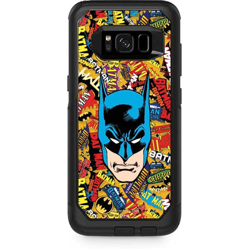 DC Comics Batman Mask Vintage Pattern Otterbox Commuter Galaxy Skin