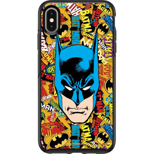 DC Comics Batman Mask Vintage Pattern Otterbox Symmetry iPhone Skin