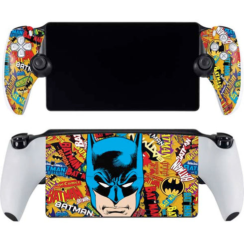 DC Comics Batman Mask Vintage Pattern PlayStation Portal Remote Player Skin