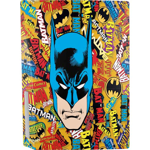 DC Comics Batman Mask Vintage Pattern PS5 Console Skin