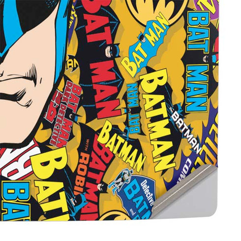 DC Comics Batman Mask Vintage Pattern PS5 Slim Disk Console Skin