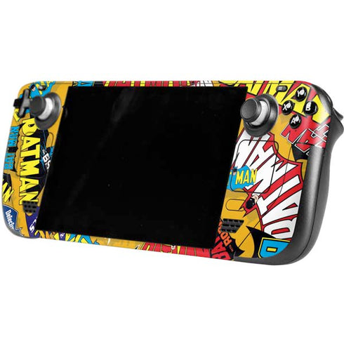 DC Comics Batman Mask Vintage Pattern Steam Deck Handheld Gaming Computer Skin