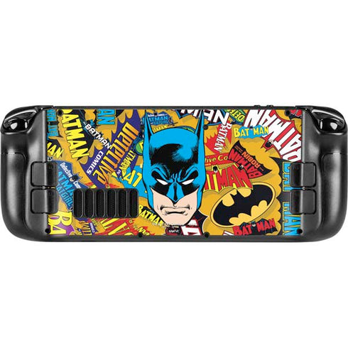DC Comics Batman Mask Vintage Pattern Steam Deck Handheld Gaming Computer Skin