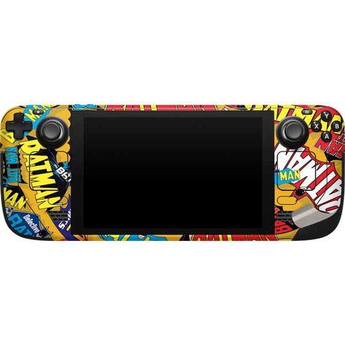 DC Comics Batman Mask Vintage Pattern Steam Deck Handheld Gaming Computer Skin
