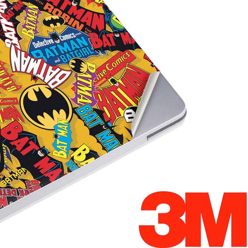 DC Comics Batman Mask Vintage Pattern Surface Laptop 2 Skin