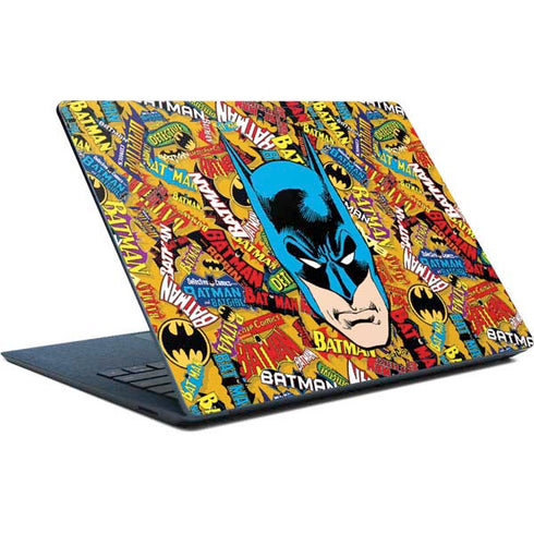 DC Comics Batman Mask Vintage Pattern Surface Laptop Skin