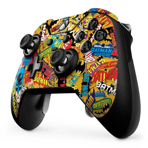 DC Comics Batman Mask Vintage Pattern Xbox One Elite Controller Skin