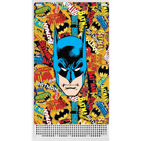 DC Comics Batman Mask Vintage Pattern Xbox Series S Skins