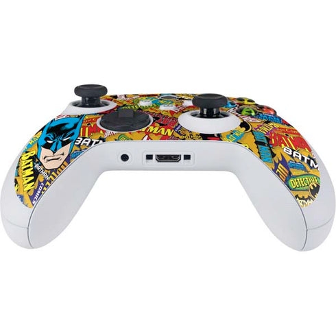 DC Comics Batman Mask Vintage Pattern Xbox Series S Controller Skin