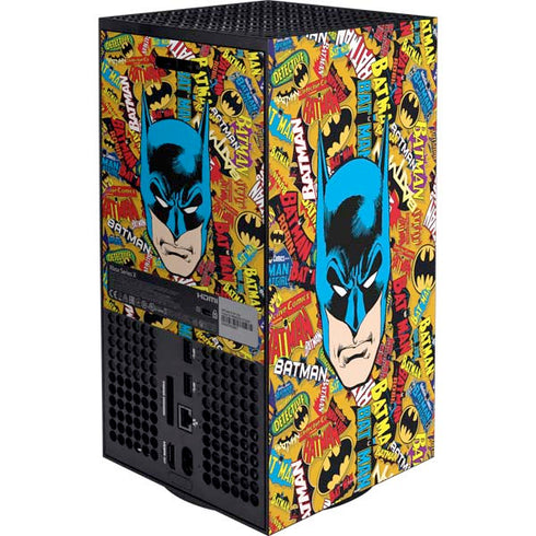 DC Comics Batman Mask Vintage Pattern Xbox Series X Bundle Skin
