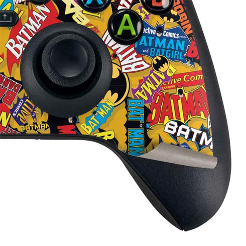 DC Comics Batman Mask Vintage Pattern Xbox Series X Controller Skin