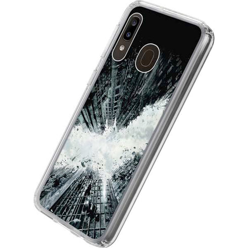 DC Comics Batman Dark Knight Rises Poster Galaxy A20 Clear Case