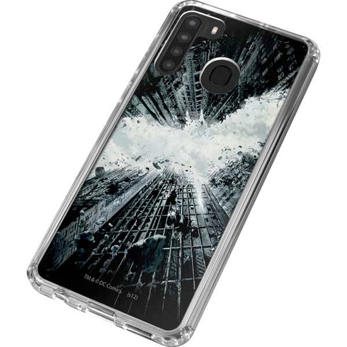 DC Comics Batman Dark Knight Rises Poster Galaxy A21 Clear Case