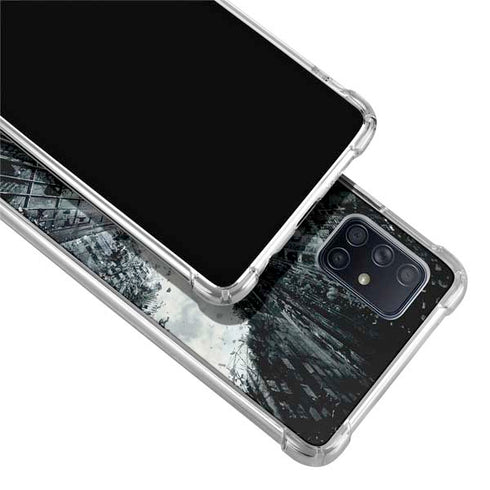 DC Comics Batman Dark Knight Rises Poster Galaxy A71 5G Clear Case