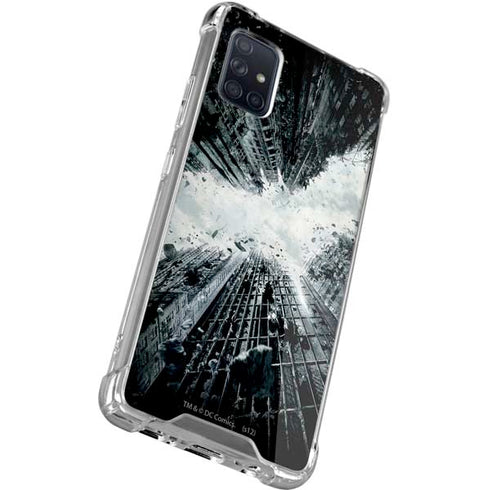 DC Comics Batman Dark Knight Rises Poster Galaxy A71 5G Clear Case