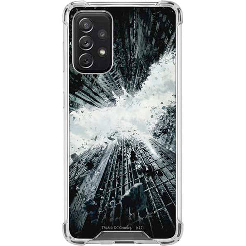 DC Comics Batman Dark Knight Rises Poster Galaxy A72 5G Clear Case