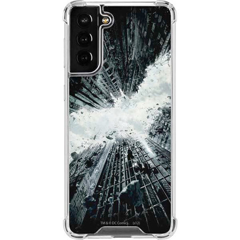 DC Comics Batman Dark Knight Rises Poster Galaxy S21 FE Clear Case