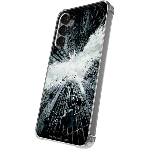 DC Comics Batman Dark Knight Rises Poster Galaxy S24 Plus Clear Case
